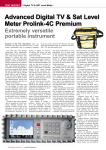 Advanced Digital TV & Sat Level Meter Prolink-4C Premium