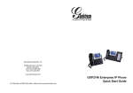 GXP2140 Enterprise IP Phone Quick Start Guide