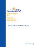 EtherNet/IP Quick Start for Vendors Handbook