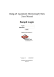 RampX5 Equipment Monitoring System Users Manual