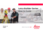 Leica Builder Series How to Guide