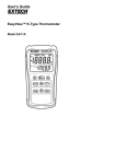 Extech EA11A Thermocouple Thermometer Manual PDF