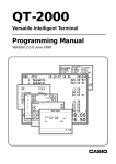 Casio QT-2000 Programming User Manual