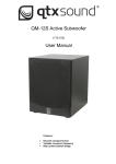 QM-12S Active Subwoofer User Manual