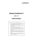 User`s Manual, Roland CutChoice (English)