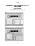 virtual panel, function generator, output data logger user manual for