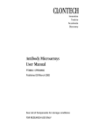 Antibody Microarray User Manual (Clontech)