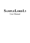 User Manual - samplelord