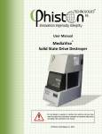 User Manual MediaVise ® Solid State Drive Destroyer
