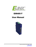 EIR405-T - Manual - Elinx Industrial Ethernet Switch