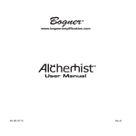 Alchemist User Manual - American Musical Supply