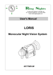 User`s Manual LORIS Monocular Night Vision System