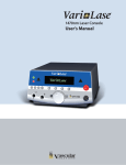1470nm Laser Console User`s Manual