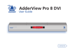 AdderView Pro 8 DVI features