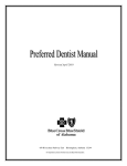 Preferred Dentist Manual - Blue Cross and Blue Shield of Alabama