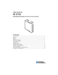 NI 9752 Automotive AD Combo Module User Manual