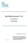 MicroRNA Discovery Kit User Manual, v.3