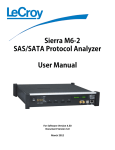Sierra M6-2 SAS/SATA Protocol Analyzer User Manual