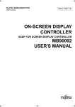 on-screen display controller mb90092 user`s manual