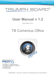 User Manual v 1.2 TB Comenius Office