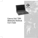 SOLO 2200 USER MANUAL