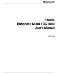 8 Node Enhanced Micro TDC 3000 User`s Manual