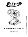 Platinum Spot 35 PRO User Manual ver 1