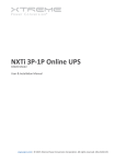NXTi 3P-1P 10kVA User`s Manual