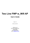 Two Line FWP w_Wifi AP User`s Guide