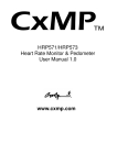 HRP571/HRP573 Heart Rate Monitor & Pedometer User Manual 1.0