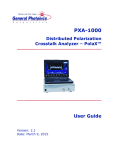 PXA-1000 User Manual