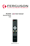 User manual RCU640