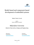 Model-based and component-based development of