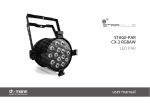 STAGE-PAR CX-2 RGBAW LED PAR user manual