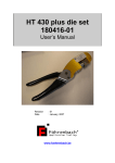 HT430 User`s manual - Föhrenbach Application Tooling nv.