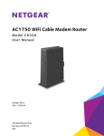 NETGEAR AC1750 WiFi Modem Router C6300 User Manual