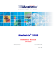 Mediatrix 2102 Reference Manual