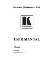 User Manual - Kramer Electronics