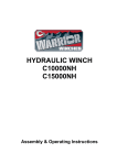 HYDRAULIC WINCH C10000NH C15000NH
