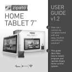 User manual for Zipato Wall Tablet 7