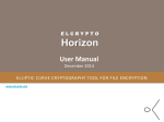 User Manual - A New Personal Encryption Tool Based on Elliptic