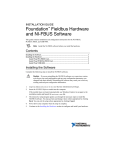 Foundation Fieldbus Hardware and NI
