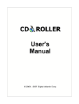 CDRoller - User`s Manual - Bandwidthco Computer Security