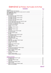 EasySense Q3 Primary Activities