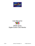 User Manual for D9300 Series Digital-Control Color