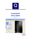 TraumaCad™ User`s Guide