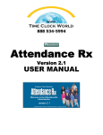 Acroprint AttendanceRx (version 2.1) Software User Manual