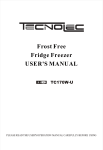 Frost Free Fridge Freezer USER`S MANUAL