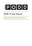 PODD 15 User Manual