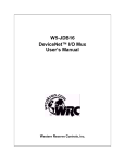 W5-JDB16 DeviceNet™ I/O Mux User`s Manual